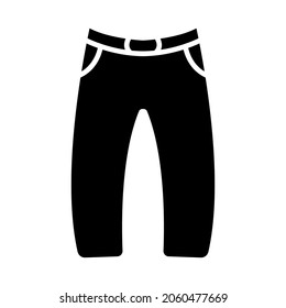 Icono Pant en la ilustración de diseño vectorial de moda