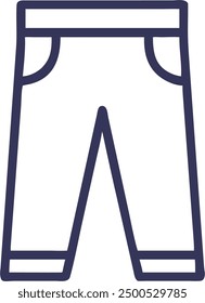Hose Ikone Vektor, Kleidung Design.