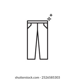 Hosensymbol, Vektorgrafik eps, Umriss