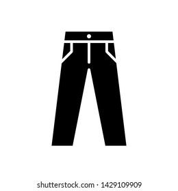 Pant icon vector isolated on white background