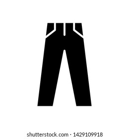 Pant icon vector isolated on white background