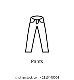 pant icon in vector. Logotype