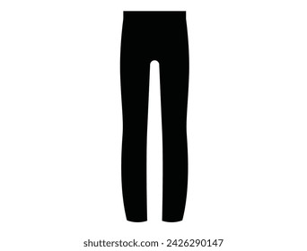 Pant Silhouette Vektor-Kunst-weißer Hintergrund