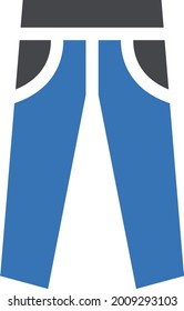 pant vector glyph colour icon