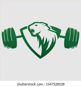 Panter Fitness sport logo illustration
