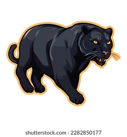 Pantera Flat Icon Isolated On White Background
