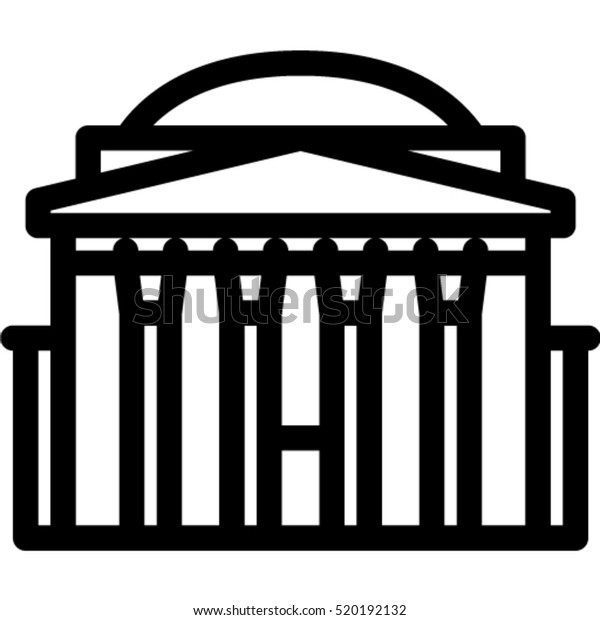 Pantheon Icon Stock Vector (Royalty Free) 520192132