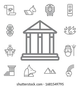 Pantheon icon. Mythology icons universal set for web and mobile