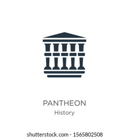 Pantheon icon vector. Trendy flat pantheon icon from history collection isolated on white background. Vector illustration can be used for web and mobile graphic design, logo, eps10