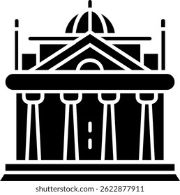 Pantheon Line vector Icon Design