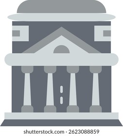 Pantheon Line vector Icon Design