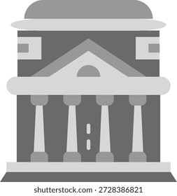 Design de ícone de vetor da linha Pantheon