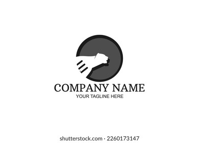 Panther animal Company Logo Vector Illustration. Suitable for business company, modern company, etc.