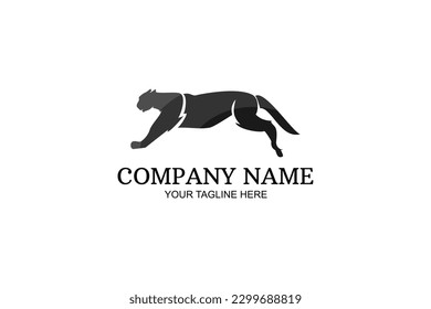 Panther animal Company Logo Vector Illustration. Suitable for business company, modern company, etc.