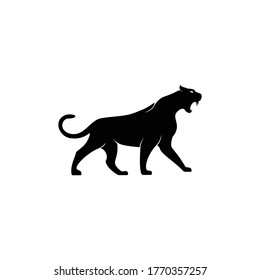 Panther cat wild animal vector logo design. Cheetah logo design concept.