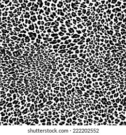 Animal Skin Seamless Pattern Black Spots Stock Vector (Royalty Free ...