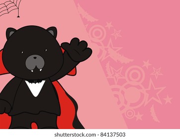 panther dracula cartoon background in vector format