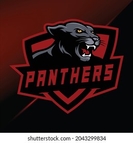 panther e sports mascot logo ilustration 