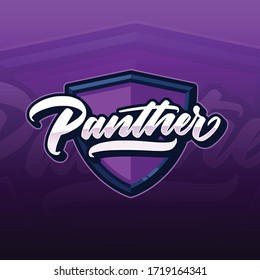 Panther esport logo , panther logotype , panther logo shield