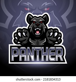 Panther esport logo mascot design