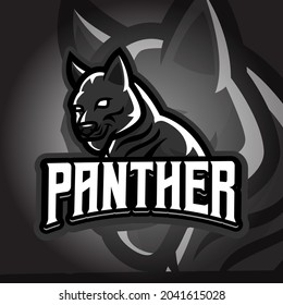 Panther Esport logo. Suitable for team logo or esport logo and mascot logo, or tshirt design.