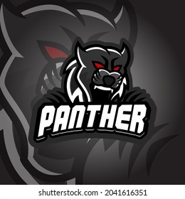 Panther Esport logo. Suitable for team logo or esport logo and mascot logo, or tshirt design.
