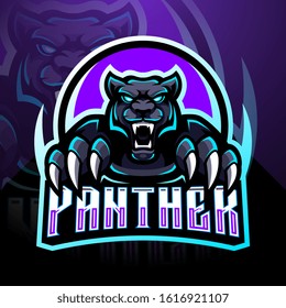 Panther esport mascot logo design