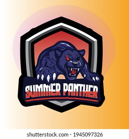 Panther Esports and gaming mascot logo