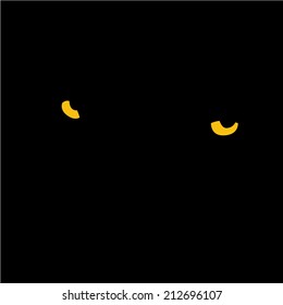panther eyes. Vector