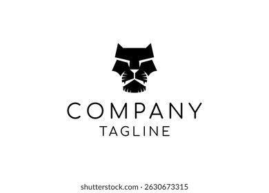 Modelo de design de logotipo de face pantera