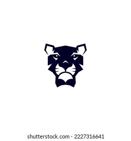 panther face vector illustration for an icon,symbol or logo. panther template logo