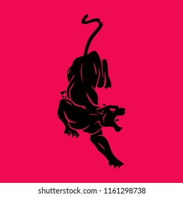 Panther Graphic design for tattoo ink or wall decor sticker