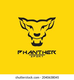 Panther head drawing vector illustration