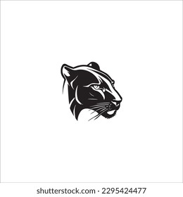 Panther Head Fast black vector