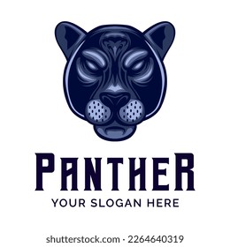 Panther Head Logo design vector illustration in Modern style Design