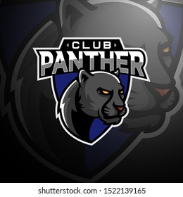 Panther head logo gaming esport