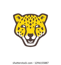 panther head logo vector icon illustration