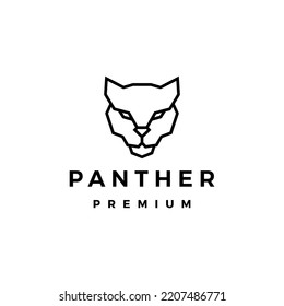 Panther Head Logo Vector Icon Illustration