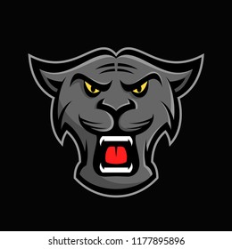 Panther Head Mascot Logo