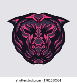 Panther head vector illustration design 