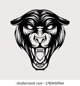 Panther head vector illustration design 