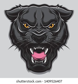 panther head vector and logo