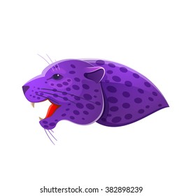 Panther head volume vector logo. Animal design template elements for your corporate identity or sport team branding.