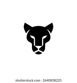 panther head wild animal business company logo vector illustration template design