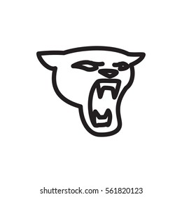 panther icon illustration isolated vector sign symbol