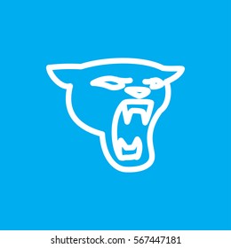 panther icon illustration isolated vector sign symbol