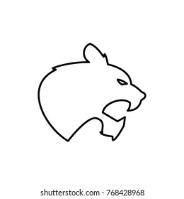 panther icon illustration isolated vector sign symbol
