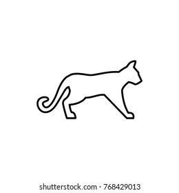 panther icon illustration isolated vector sign symbol