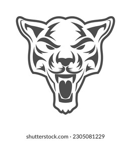 Panther icon logo design illustration