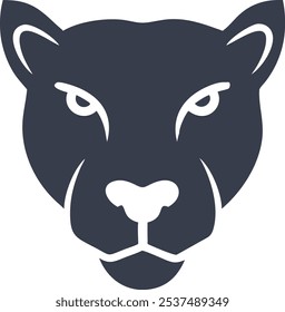 Panther icon vector, color graphic, Panther logo vector, animal of Panther head vector illustration design.